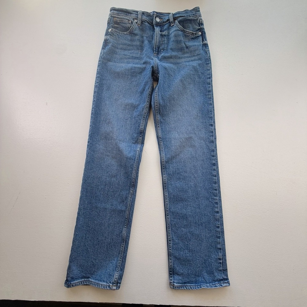 Gap Straight Jeans Womens 8/29R Blue Stretch Denim Classic Wash